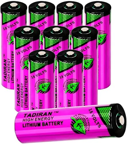 Paquete de 10 baterías TL-5903 de 3.6 V 2400 mAh para batería de litio Tadiran TL-5903 3.6V AA, SL-360 S7-400 ER14500 ER14505 TL-2100 6ES7971-0BA00