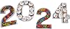 2024 Plastic Fillable Reusable Washable Numbers Set for New Years Graduation Wedding Birthday Anniversary Celebration Party 2024-12 Set