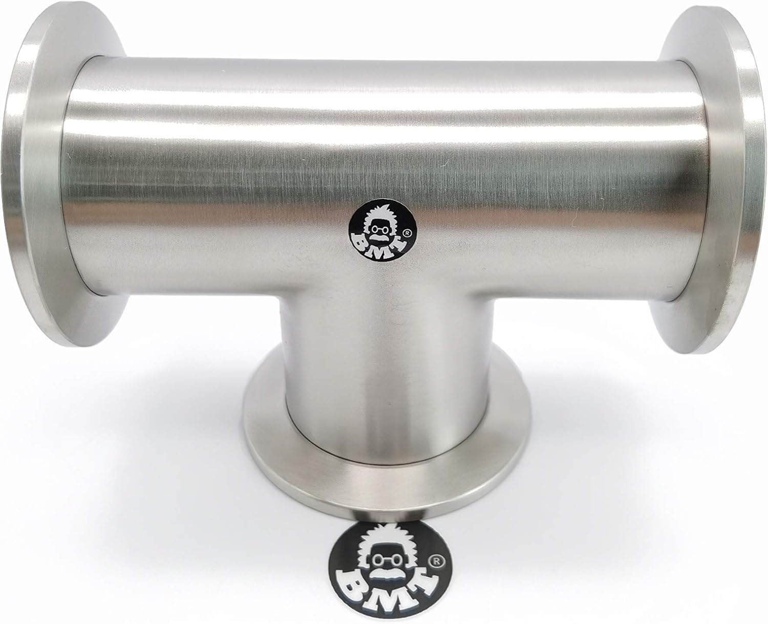 bmotiontech Superior Grade - KF40 Tee 3-Ways Vacuum Adapter, All Ends with KF-40 (NW40) Flange, Made of Stainless Steel 304, Finely Polished