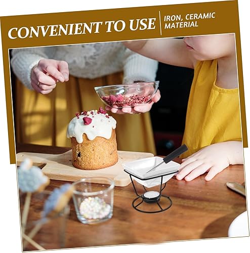 Miniatura 7 de KICHOUSE 1 Unidades Horno de fusión Base Calentador de Leche Olla de Calentamiento de Chocolate Olla de Caramelo de Melt Pot Calentador de Caramelos