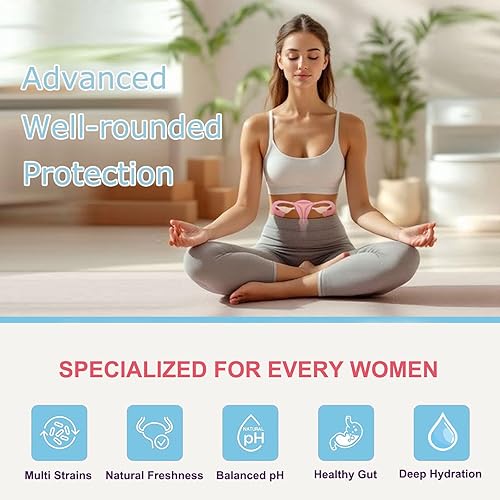 Miniatura 7 de Probióticos para mujeres Balance de pH para mujeres Bienestar femenino Apoya la salud digestiva e inmune Mezcla de múltiples cepas de 50 mil