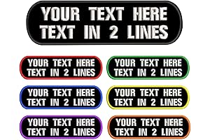 2PCS Personalized Tactical Name Patches for Backpacks