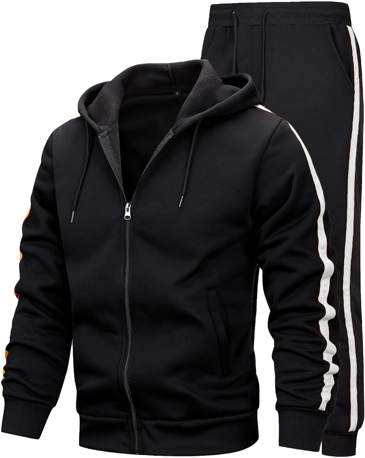MACHLAB Men's Running Tracksuit Athletic Sports Casual Workout Full Zip Sweatsuit
