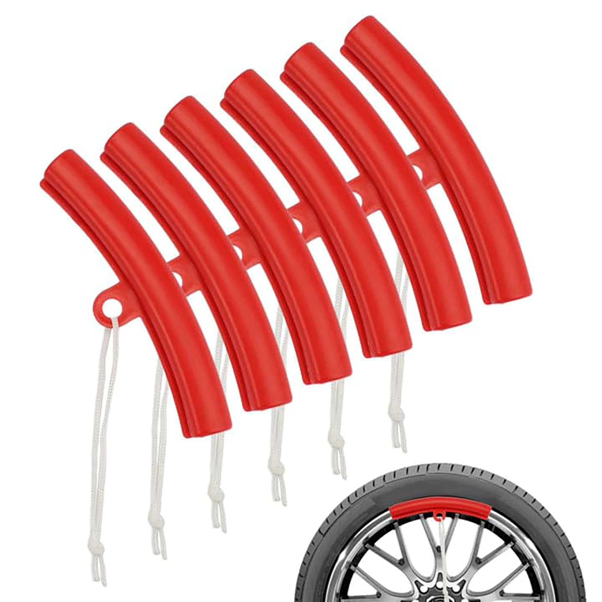 Vylro 6 Pcs Wheel Rim Protector 23x2.3cm, Tyre Changing Saver Tool for Car