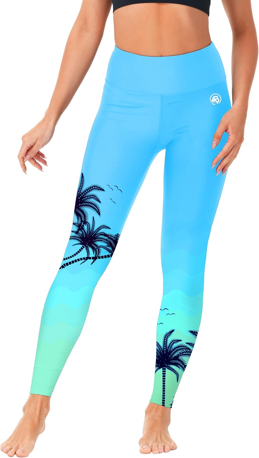 AOBUTE Women Swim Pants UPF 50+ Rash Guard Pants High Waisted Swimming Leggings - Image 5