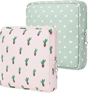 Desing Wish 2 Pack Sanitary Napkin Storage Bag, Menstrual Pad Tampon Zipper Bags Portable Small Items Storage Pouch Femini...