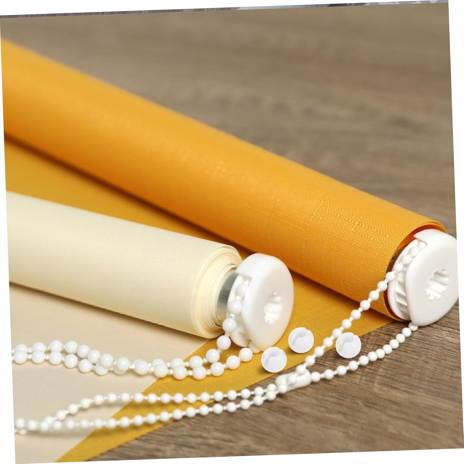 Cabilock 24pcs Curtain Bead Chain Stops Vertical Blind Chain Fixed Clasp Bead Blind Cord Connector Retainer Holder Crimp Stop