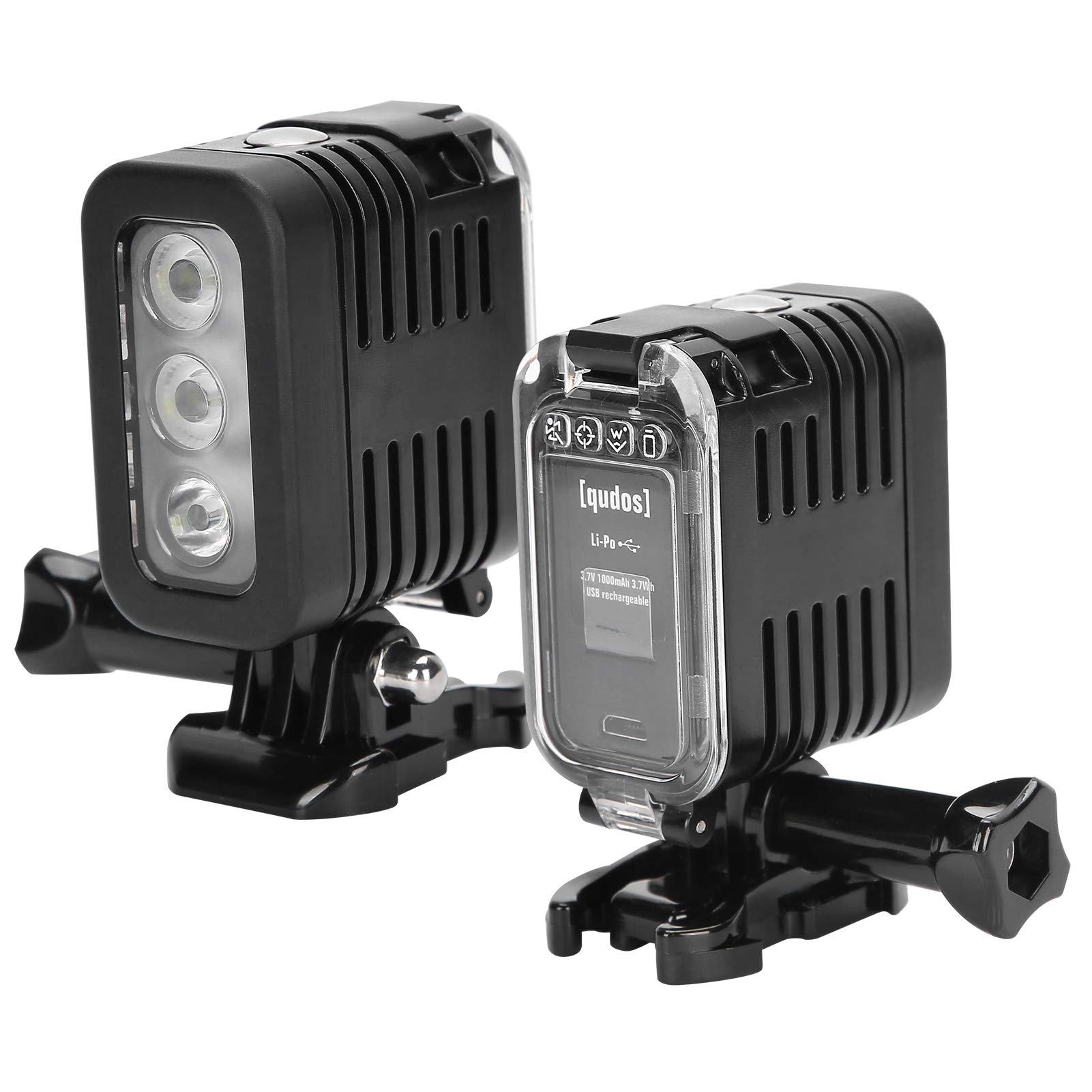 Lumière Sous-Marine de Plongée LED 45m Étanche - Lumière de Remplissage Vidéo pour 4/3+/3/2/1/Sj4000/Sj5000/Sj6000