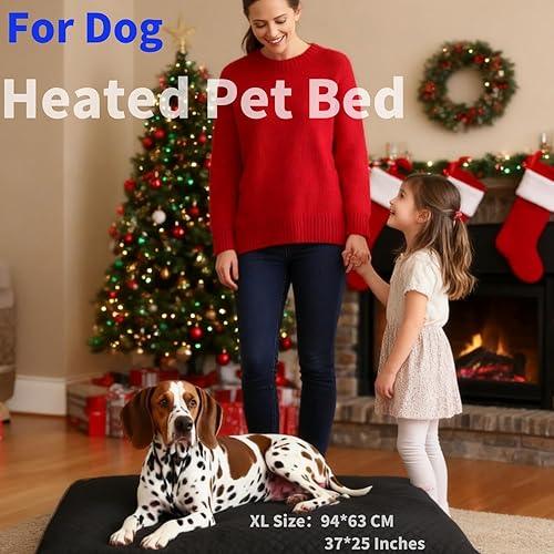 Miniatura 7 de Almohadilla térmica XXL para cama grande para perros y gatos al aire libre, para mascotas, gatitos, cachorros, cachorros, cachorros, para