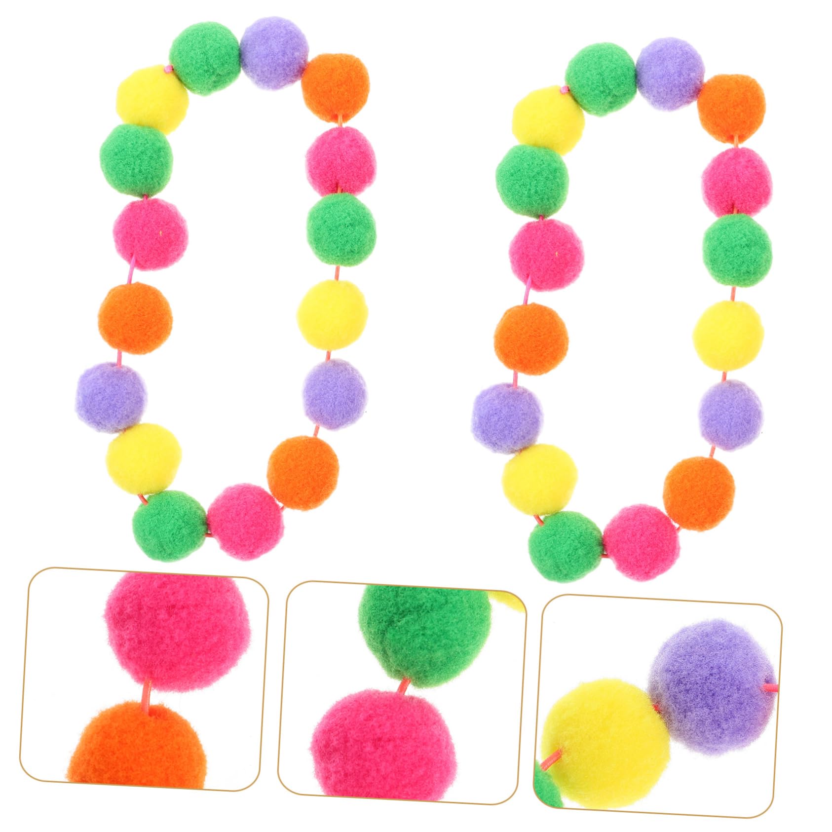 POPETPOP 10 STK Haustierhalsband Katze hundehalsband tragbares Hundehalsband Tragbares Kätzchenhalsband Bunte Haustierhalsbänder einstellbar Plüschkugel Weihnachtskatze schmücken Haarball