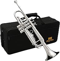 Vista 1 de Triumph - Trompeta Bb, instrumento de latón, juego de trompeta estándar para estudiantes principiantes con estuche rígido, aceite de válvula, kit