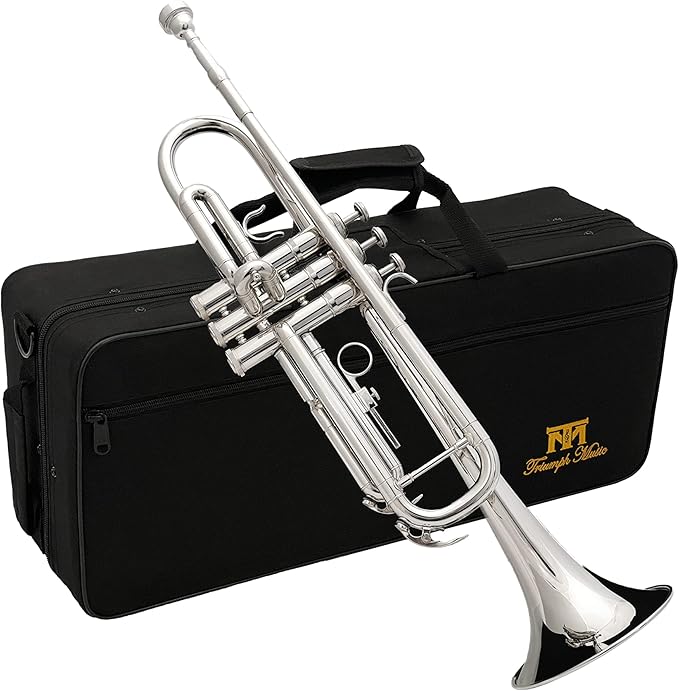 Triumph Standard Trumpet Set, Bb Trumpet Brass Instrument for Students