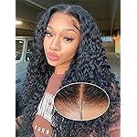 22 Inch Wear and Go Glueless Wigs Human Hair Bye Bye Knots Deep Wave HD 7X5 No Glue Lace Wig, Glueless Wig Pre Plucked, 15s Wear Complete Wear and Go Wig Pre Cut Lace Wig Natural black 200% Density