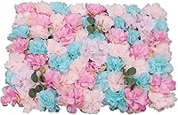Vista 12 de Arreglo de flores artificiales para decoración de paredes; paneles decorativos con hortensias artificiales para el hogar, fiestas, bodas, Navidad