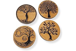 Rustic Tree of Life Coasters: Elevate Your Home with Nature's Charm