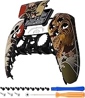 Vista 1 de eXtremeRate Tiger & Crane Touchpad Front Top Shell Compatible with ps5 Controller BDM-010 020 030 040 050, DIY Replacement Shell Custom Touch Pad