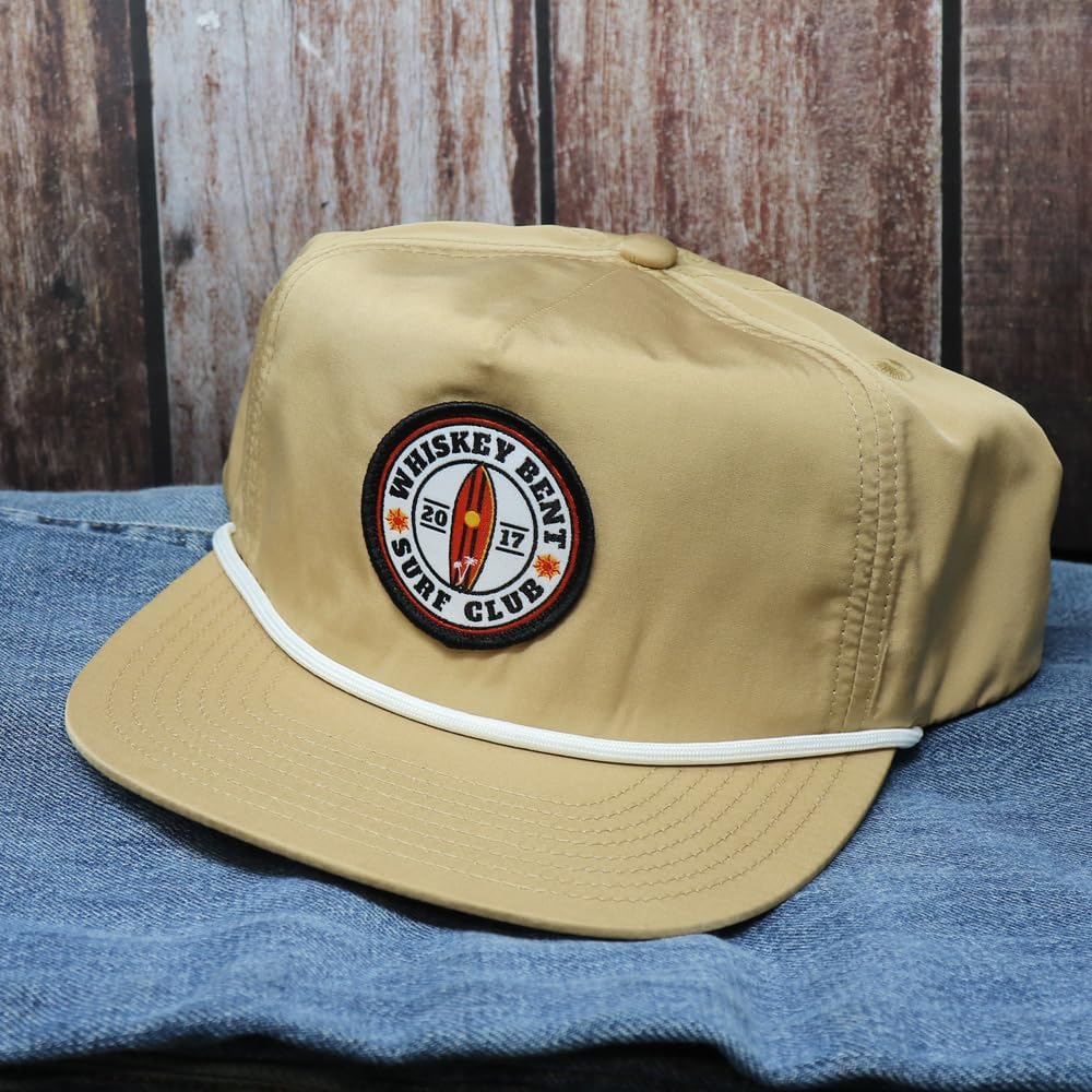 WHISKEY BENT HAT CO. Surf Club Adjustable Snapback Rope Hat