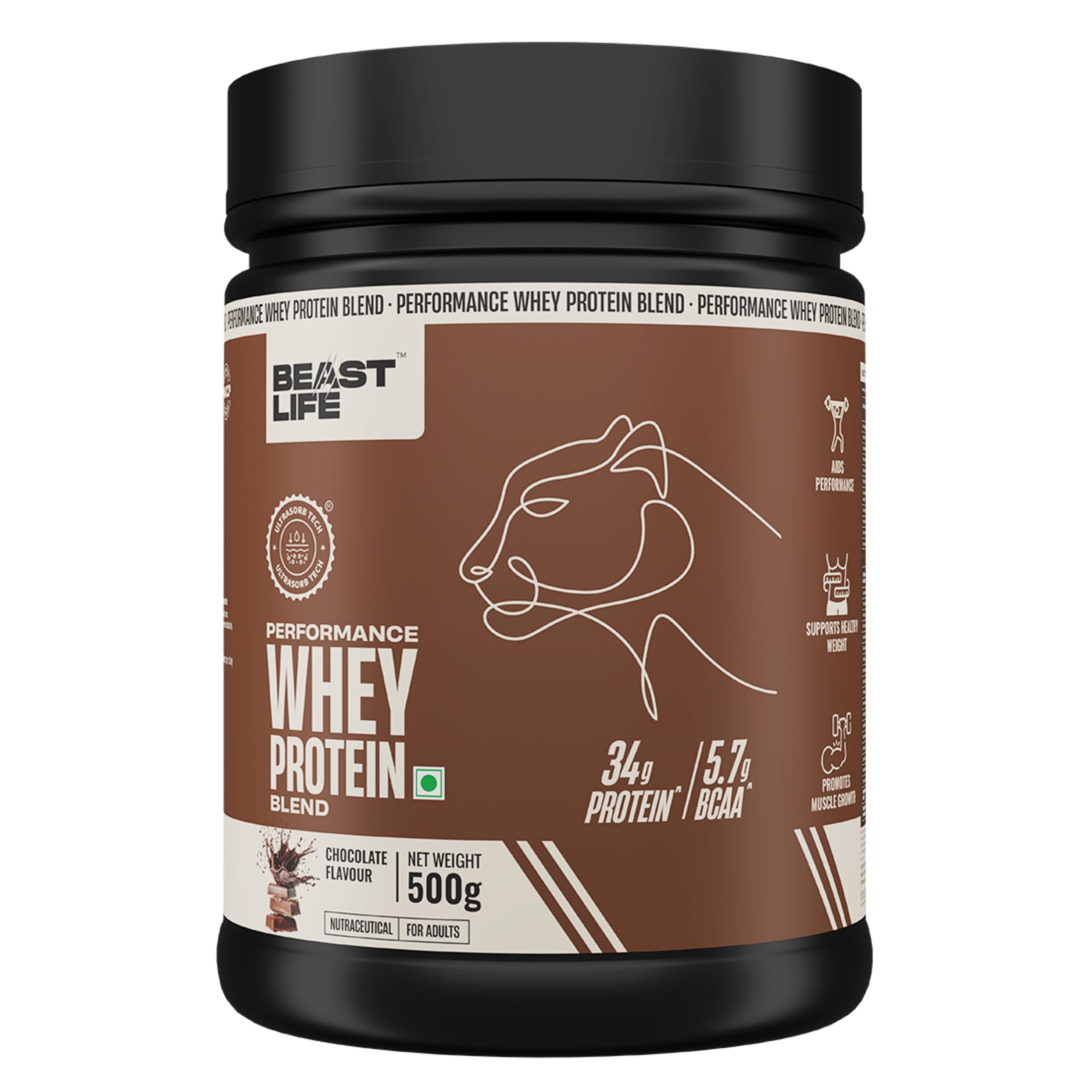 BeastLife Performance Yeast Whey Blend | 34g Protein | 5.7g BCAA | 1Kg | Cold Coffee | Muscle Growth & Recovery | Easy to Digest with Ultrasorb Tech | Smooth & Easy to Mix | Contains Whey Protein Concentrate & Yeast Protein — Amazon image 15