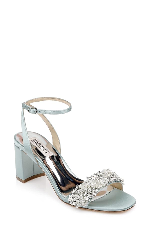 Badgley Mischka Women's Clara Heeled Sandal, Blue Radiance, 8.5 by Badgley Mischka - Used condition - CA$45.84