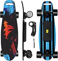 EBOSSOM ES6 SE Electric Skateboard: 350W Motor, 10 MPH Max, Remote Control, 8-Layer Deck for Beginners & Teens