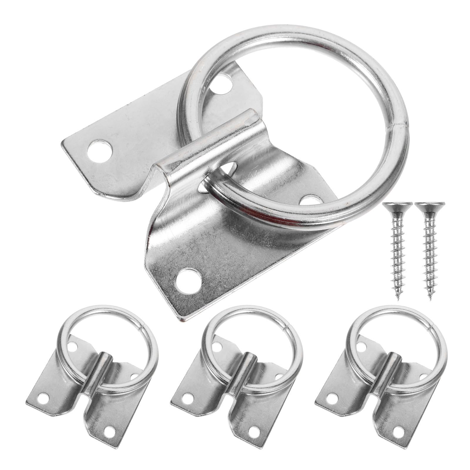 Anneau d'attache pour chevaux en fer robuste x4 pour la sécurité au box
