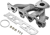 A-Premium Cast Iron Exhaust Manifold Kit with Gasket, Nuts & Bolts for Chevy Equinox & GMC Terrain 2015-2017 2.4L - Replaces 12672285