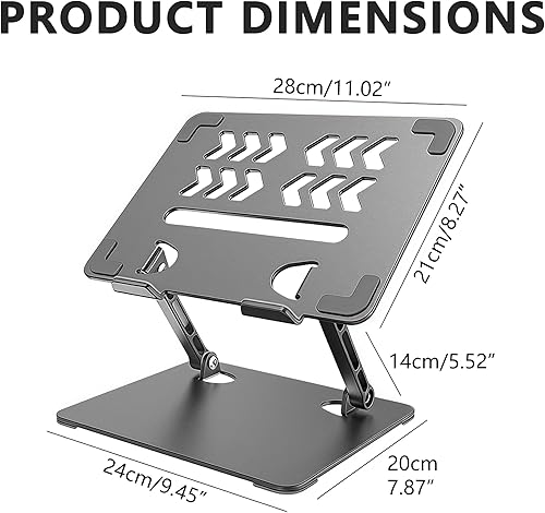 Miniatura 2 de Home Studio - Soporte pequeño para mezclador de escritorio, soporte de elevación plegable portátil de aluminio para disipación de calor, compatible