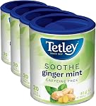 Tetley Warmth Cinnamon Thé à base d'épices - 20 Sacs à thé, 40 Grams, Thé sans caféine naturellement, Thé décaféiné