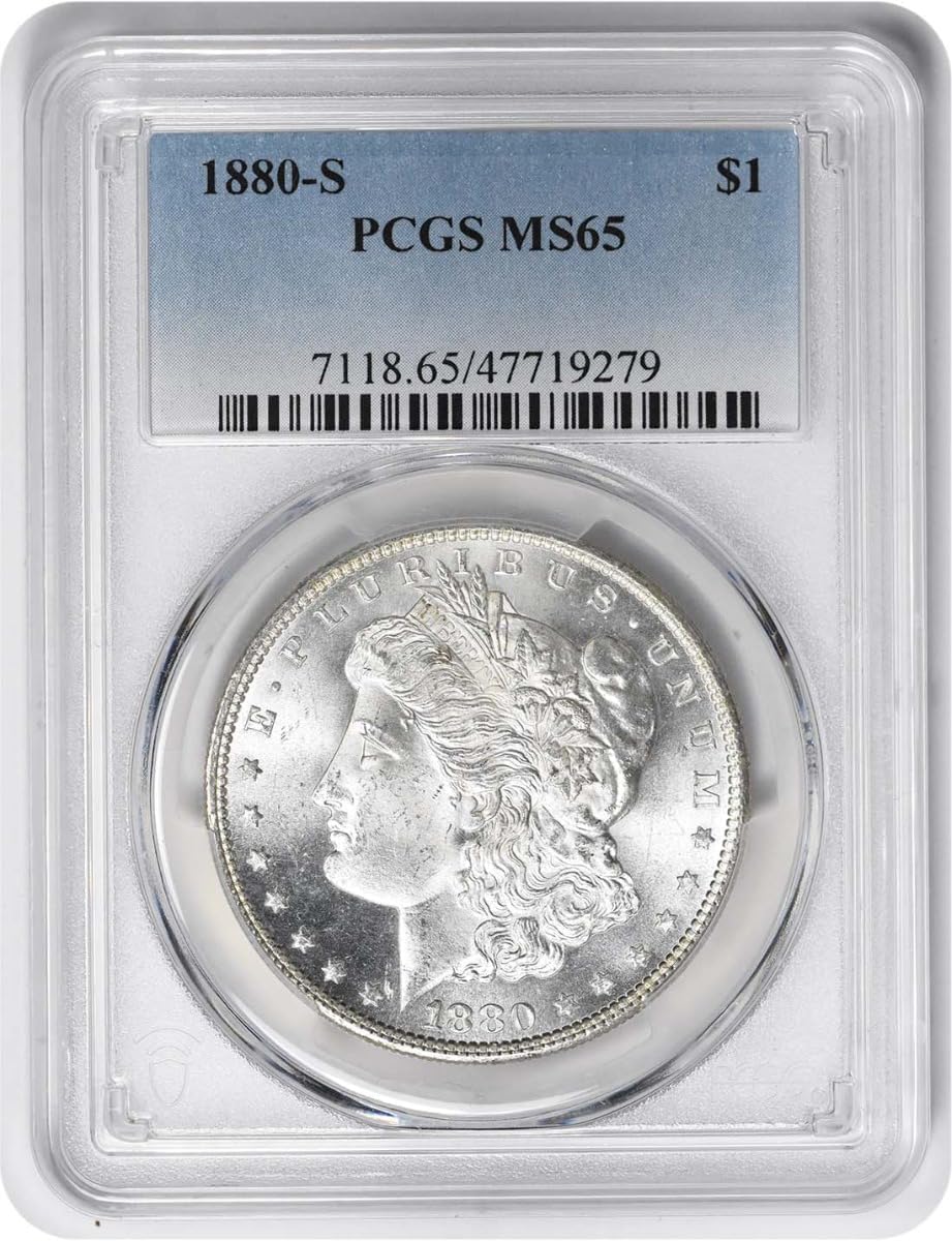 1880 S Morgan Dollar PCGS MS65