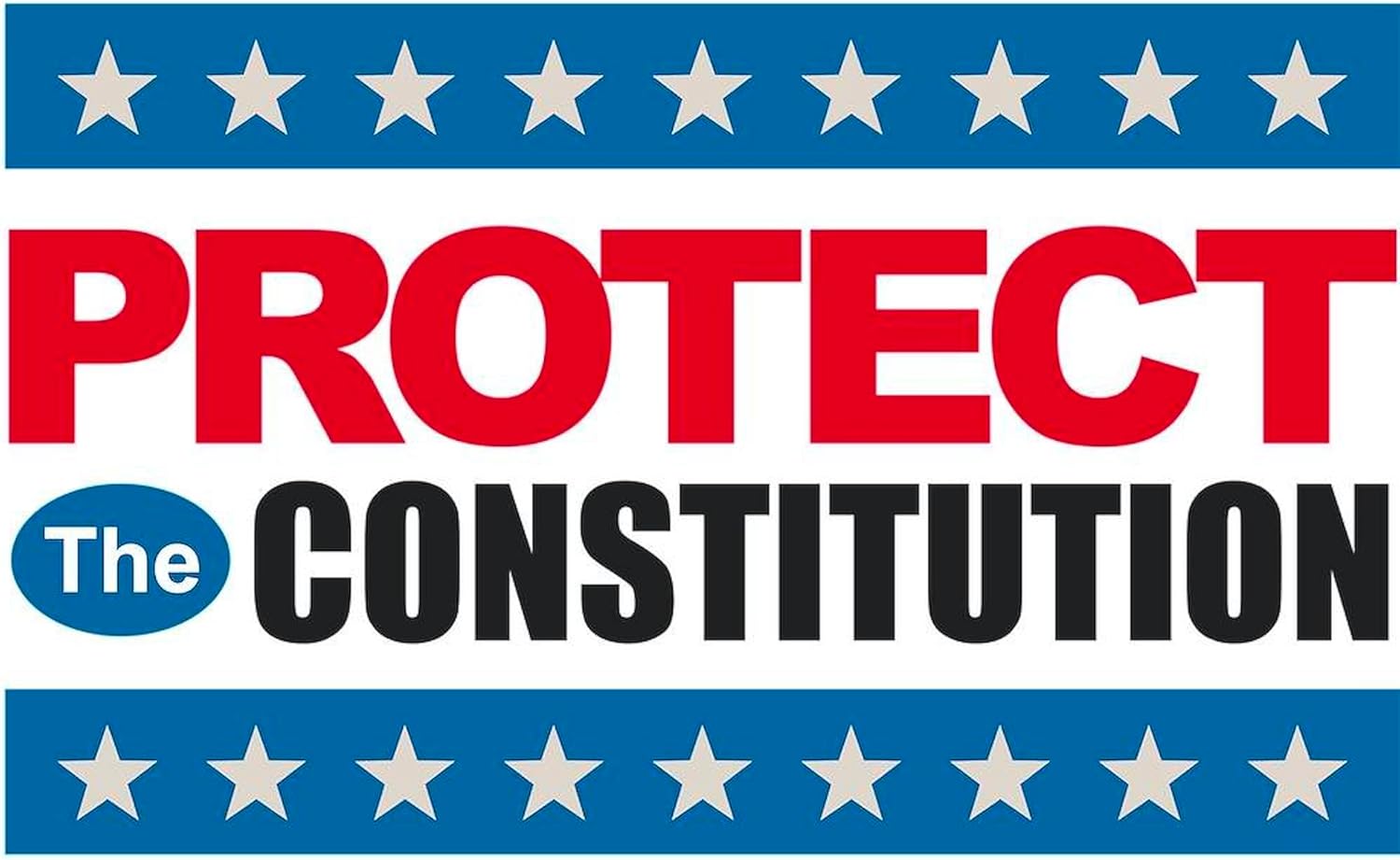 CafePress Protect The Constitution Double Sided Yard Sign 24" w x 18" h Corrugated Double-Sided Yard Sign