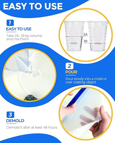 Miniatura 3 de INCLY Deep Pour - Kit de resina epoxi de 3 galones, resina de vertido profundo de 2 a 4 pulgadas, alto brillo y sin burbujas, para mesa de río de