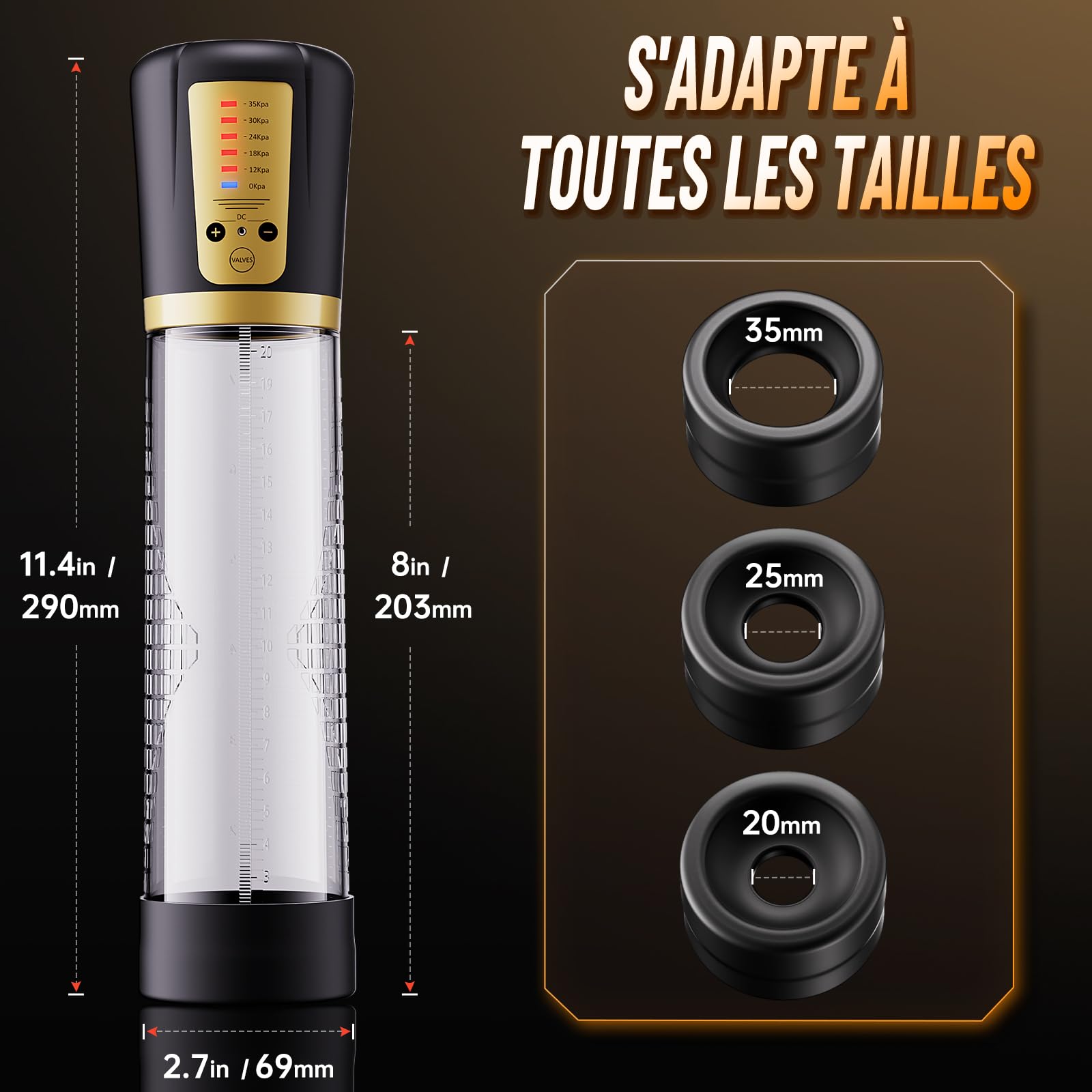 Pompes à Pénis Masturbateur Sex Toýs Homme - Masturbâteur Homme Mains Libres avec 5 Succions et 6 Anneaux Péniens, Pompe a Penisse Électrique pour Agrandir son Pénis Masturbateurs Masculins Sex Toys