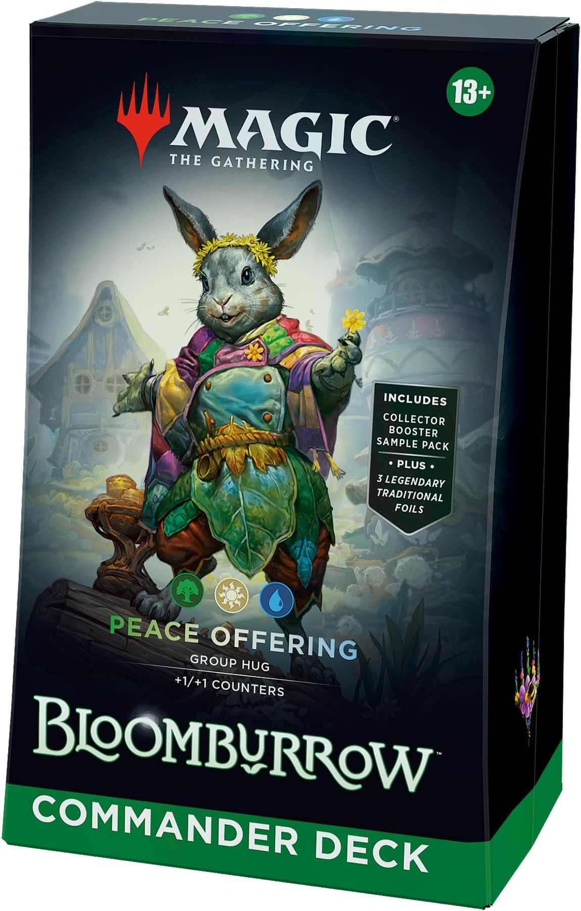 Magic: The Gathering Bloomburrow Commander Deck - Peace Offering (100-Card Deck, 2-Card Collector Booster Sample Pack + Accessories) (English Version)
