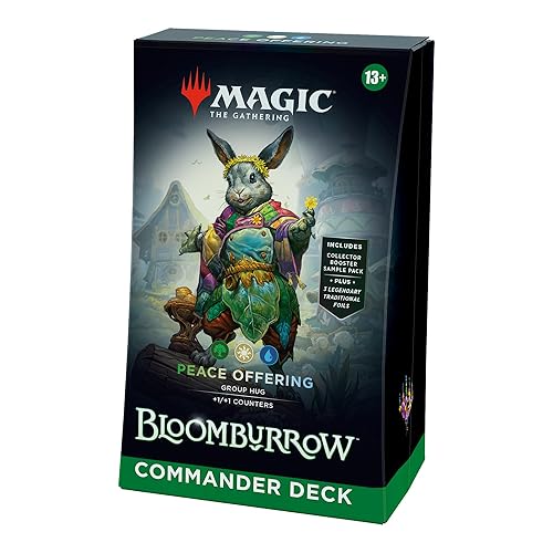 Magic: The Gathering Bloomburrow Commander Deck - Peace Offering (100-Card Deck, 2-Card Collector Booster Sample Pack + Accessories) (English Version) - Commander Deck - Peace Offering