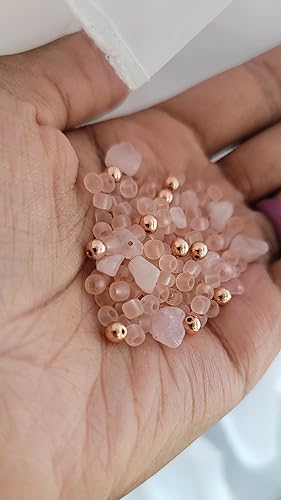 Miniatura 9 de Bead It Wear It Love It Rose Quartz And Hematite Crystal Dreadlock Loc Sprinkles Rose Gold Hair Beads