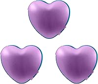 Vista 6 de Stephanie Imports Juego de 3 espejos compactos de doble color de forma redonda con acabado de metal cepillado (plateado y dorado)