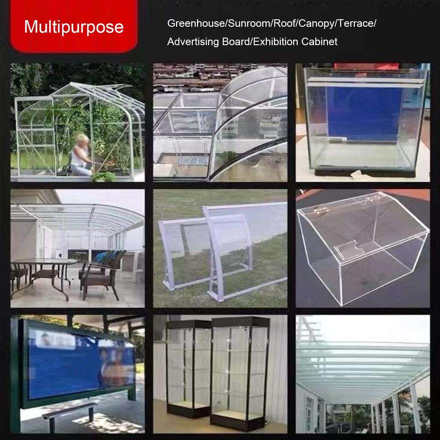 Przezroczyste arkusze poliwęglanowe 30 x 80 cm - odporny na promieniowanie UV akrylowy panel bezpieczeństwa z tworzywa sztucznego do okien, dachów, ramek na zdjęcia, projektów wystawowych i wymiany