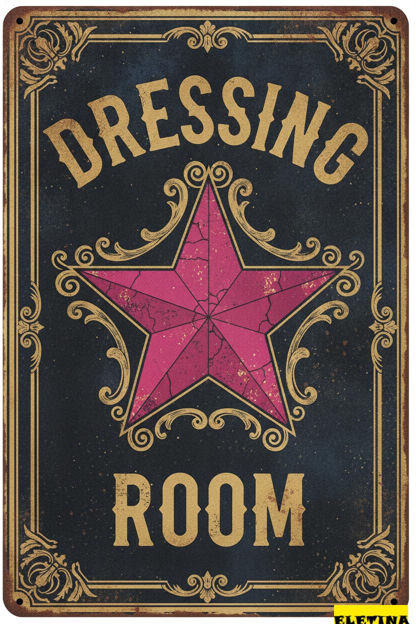 Personalized Sign for Man Cave Dressing Room Metal 8x12in Rustic Plaque Closet Entryway Wall Decor Private Property Decorative