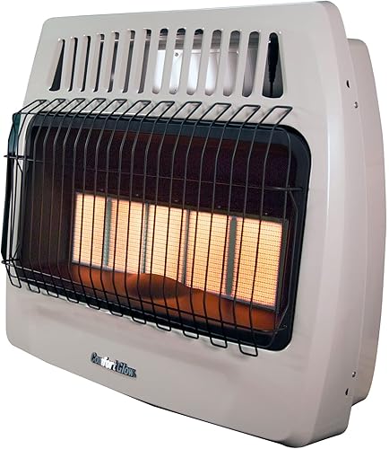 Miniatura 6 de Comfort Glow KWN523 Gas Natural Gas Infrarrojo Ventilación Libre Calentador de Pared 5 Placa 30000 Btu Beige 1 Pieza