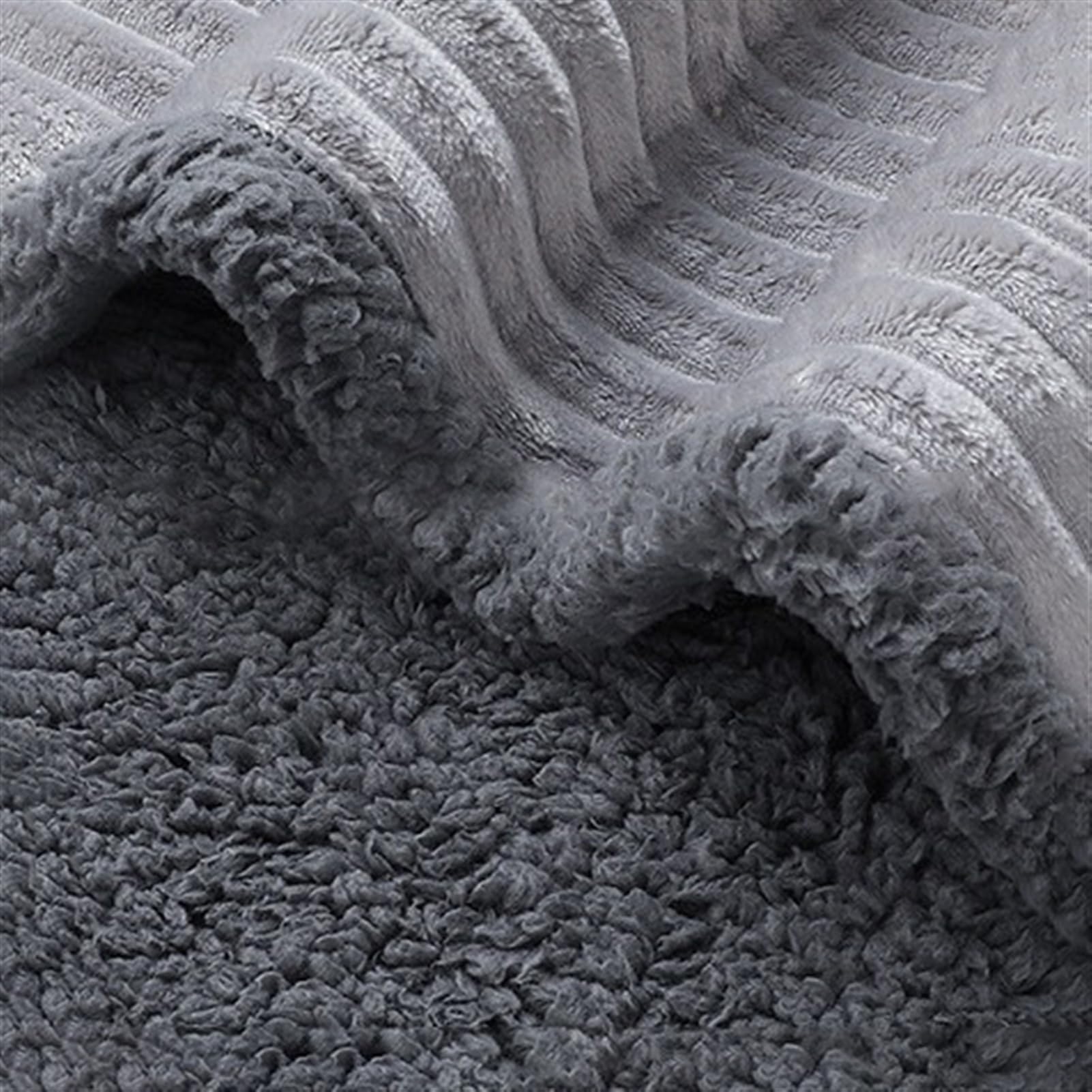 Manta impermeable reversible para mascotas para perros y gatos, manta de felpa suave para interiores, lavable, cama, sofá, coche, funda protectora gris, 145 x 216 cm