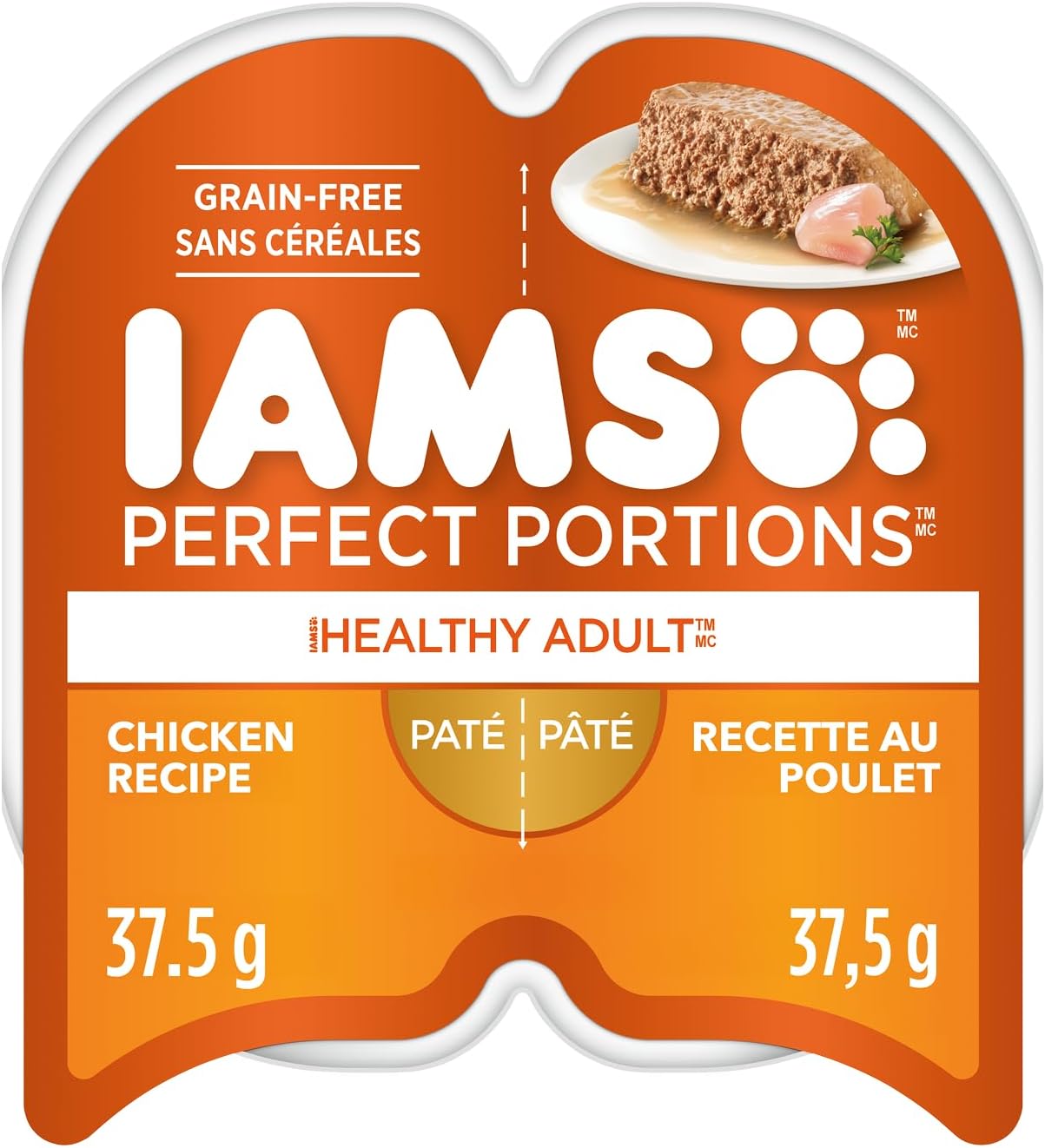 IAMS Perfect PORTIONS Adult Wet Cat Food, Chicken Flavour, 75g (24 Pack)