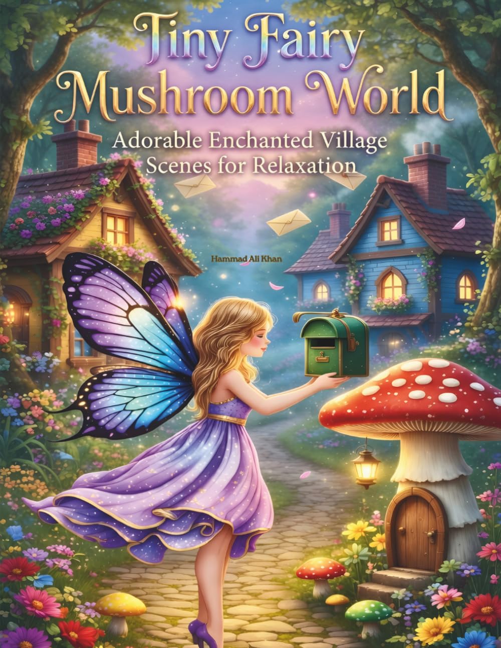 Tiny Fairy Mushroom World: Adorable Enchanted Village Scenes For Relaxation