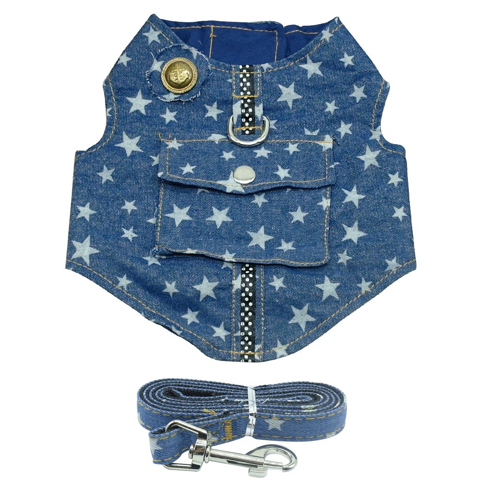 See full amazon price history chart for Futaba Denim Dog Vest Harness and Leash - Star - Blue - Large Futaba Denim Dog Vest Harness and Leash - Star - Blue - Large (B078796M5K) Amazon Price History, Amazon Price Tracker
