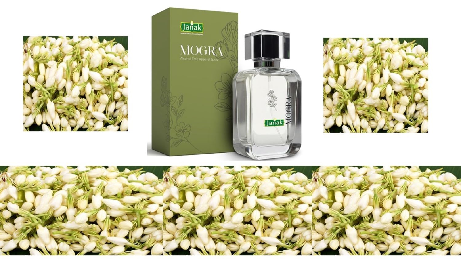 Janak Mogra Alcohol-Free Apparel Spray Perfume 100ml | Long Lasting Jasmine Fragrance Body & Cloth Perfume Spray for Men & Women | Fresh Floral Scent-image-47