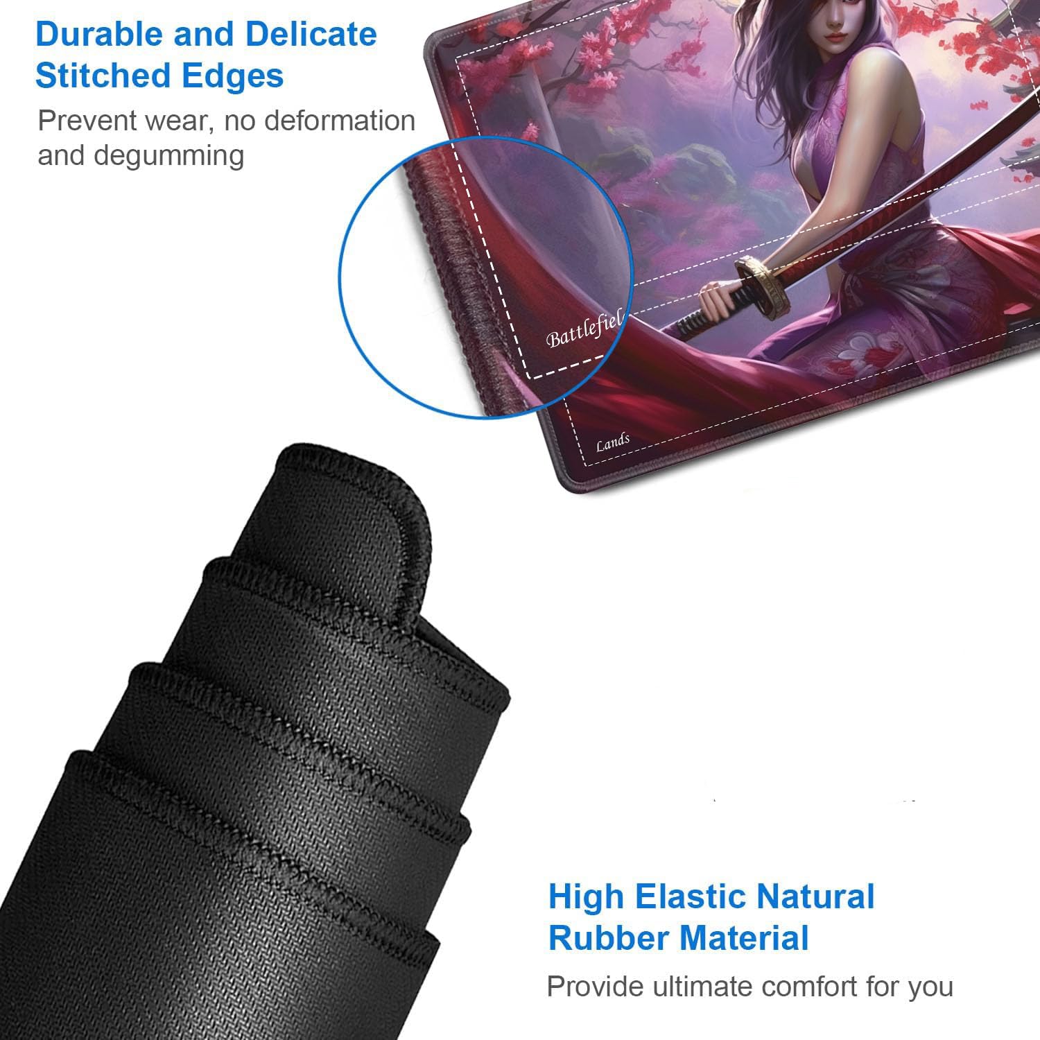 TCG – Tapis De Jeu Magic The Gathering Ultra Pro, 61x35.6 Cm, Caoutchouc Antidérapant, Avec Sac De Rangement Et 6 Dés (thème Pirate)