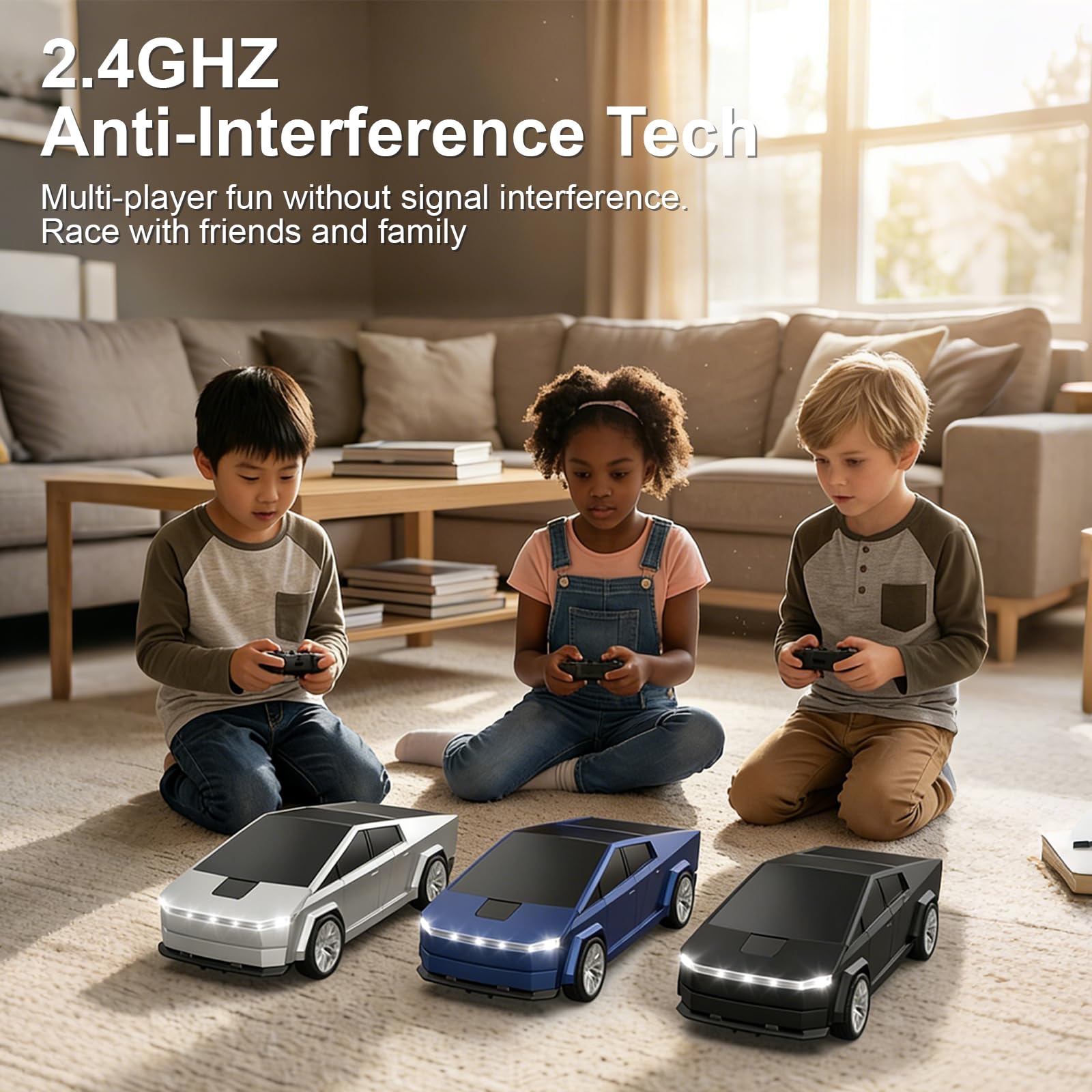 Coche Teledirigido 2-en-1 Transformable Robot – Deformación Automática, Rotación 360° Deriva, Tecnología 2.4G Hz Multijugador, Efectos Luminosos, Recargable
