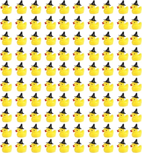 Miniatura 1 de Mini sombrero de bruja de patos de resina decoraciones de Halloween (negro)