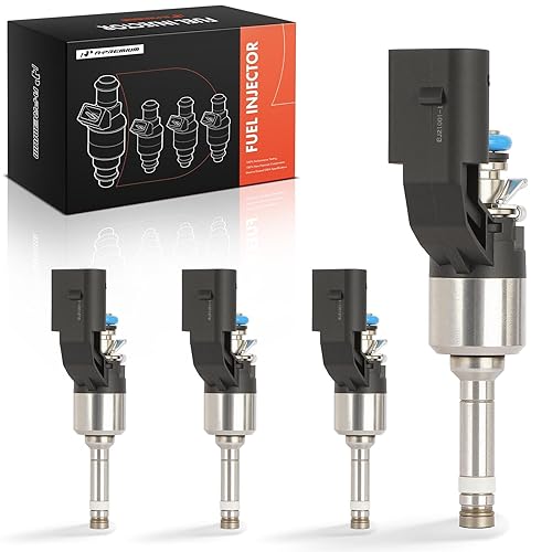 A-Premium Set of 4 Fuel Injectors Compatible with Audi A3,