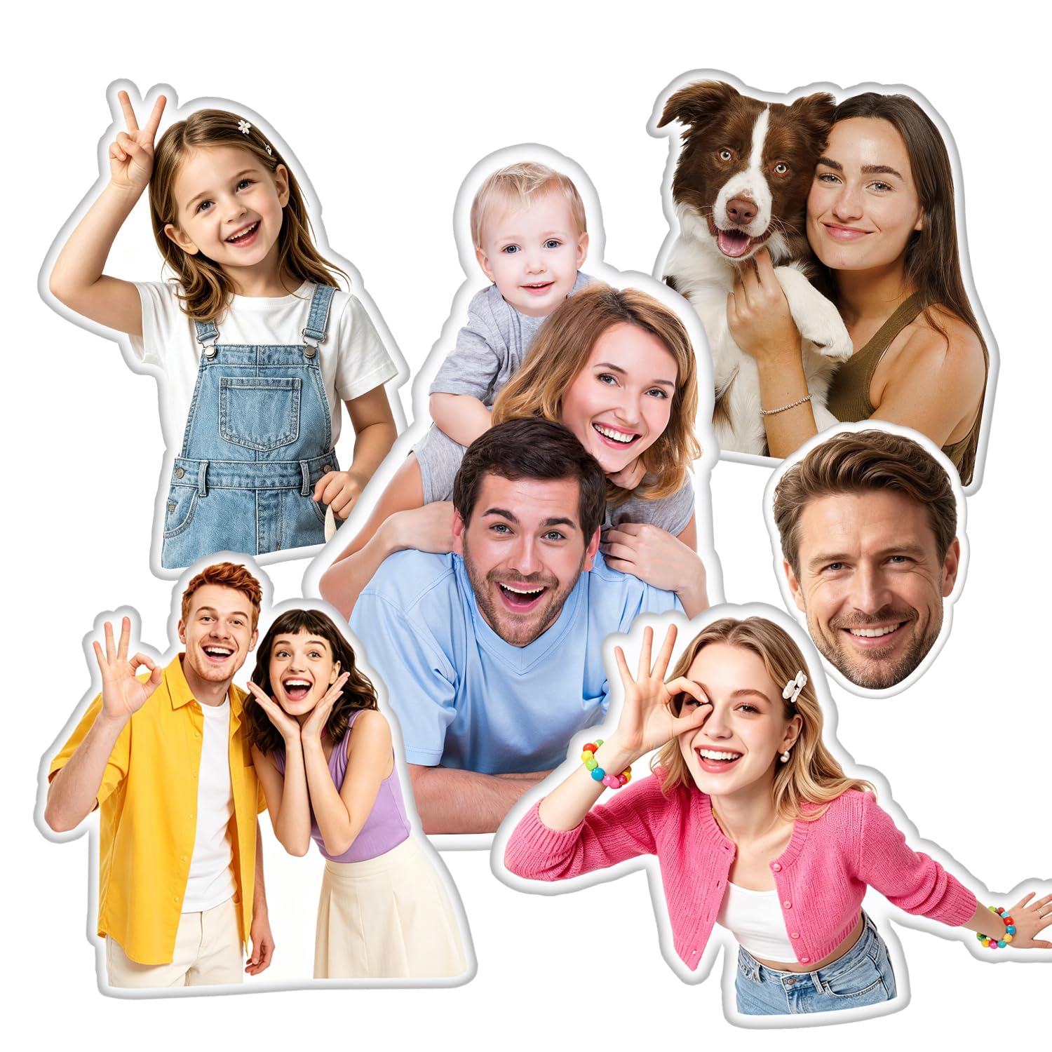 HOBULL Custom Pillow Face Photo Cushion