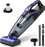 RELIDOL VC038S Cordless Pet Hair Vacuum: 20,000PA Suction, Motorized Brush, LED Light for Car, Home & Pets